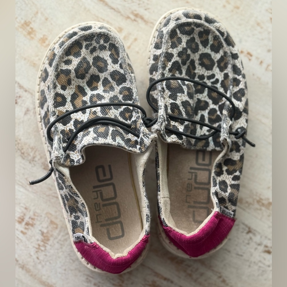 Hey Dude Kids with Leopard and Pink Accents